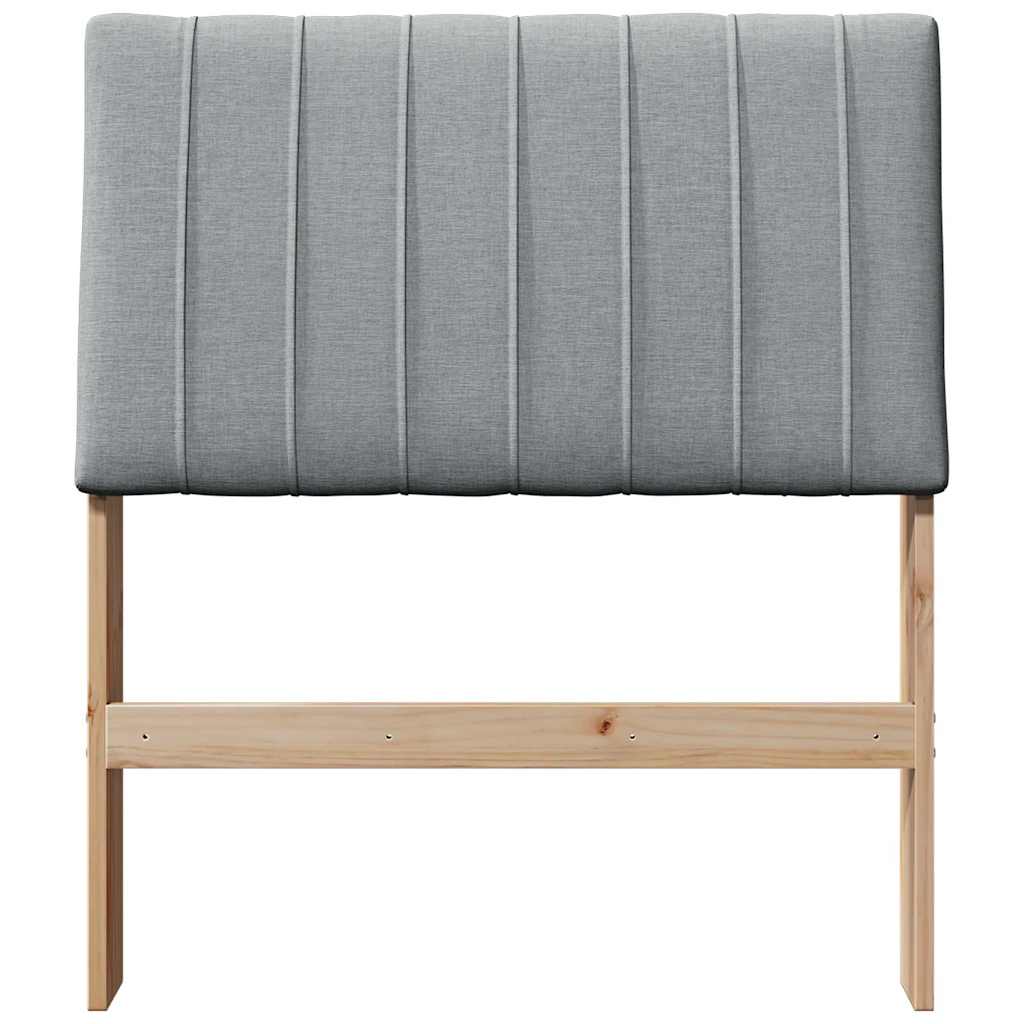 Tête de lit capitonnée Gris clair 75 cm Pin massif - XIOS
