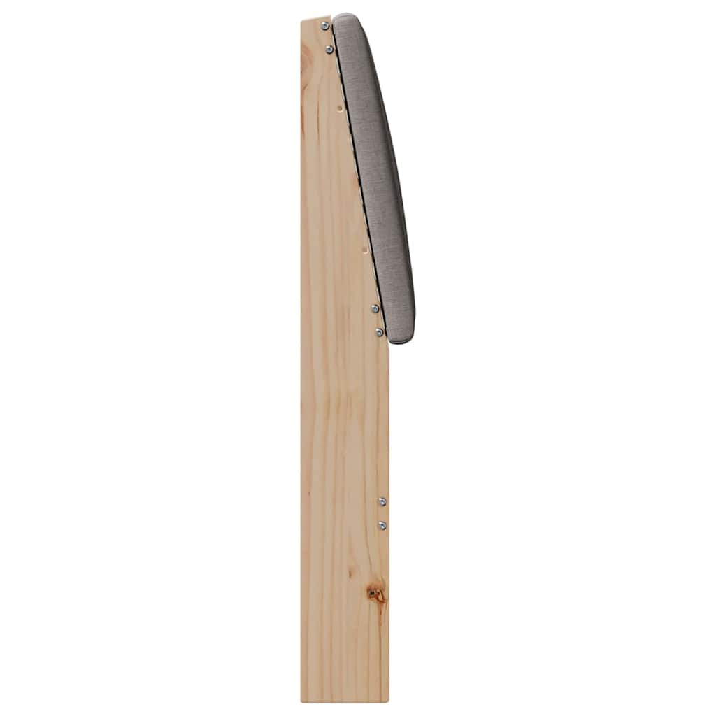 Tête de lit capitonnée Taupe 75 cm Pin massif - XIOS