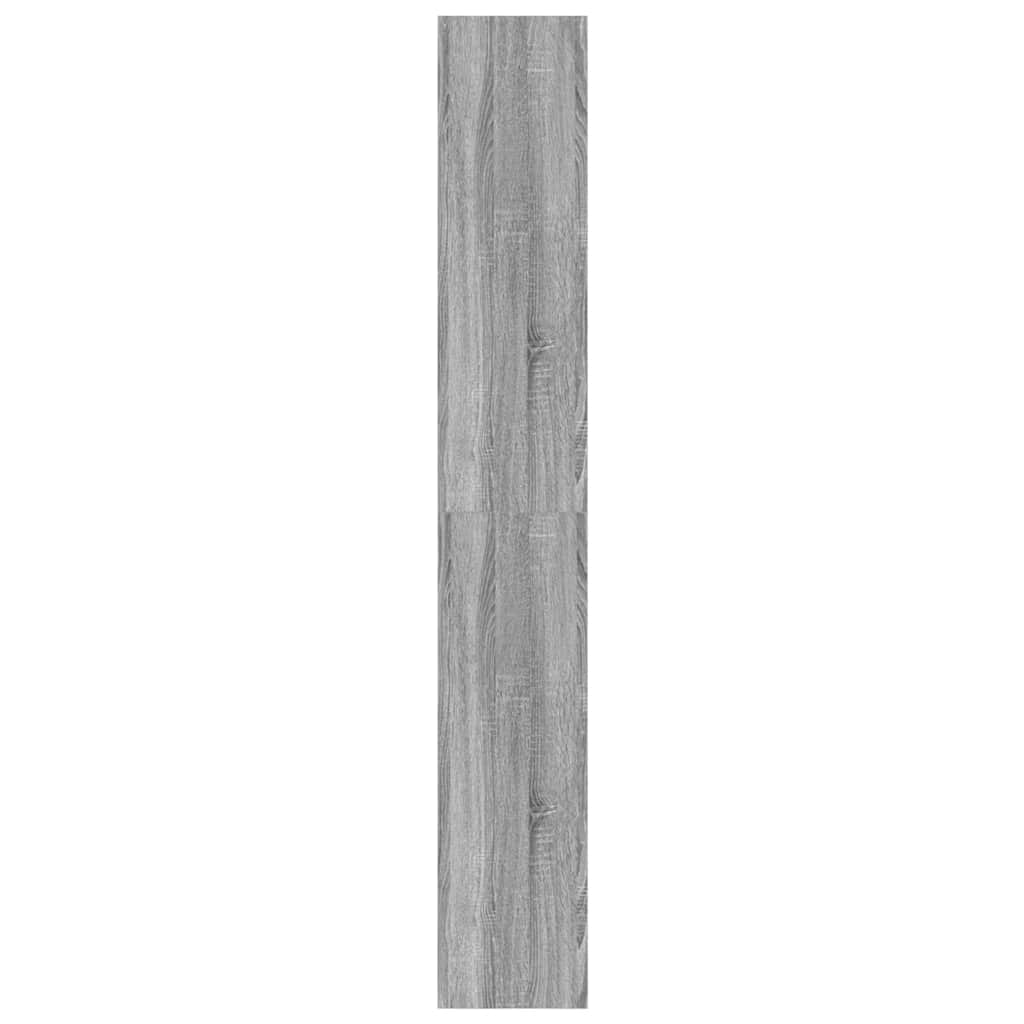 Bibliothèque Sonoma gris 80 x 30 x 198 cm Bois d'ingénierie - XIOS