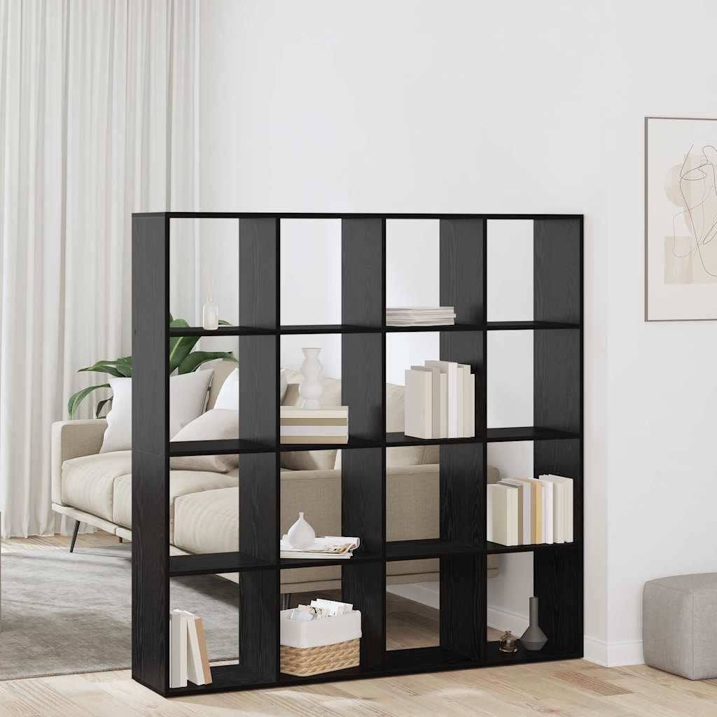 Bibliothèque Chêne noir 137.5 x 29 x 137.5 cm Bois d'ingénierie - XIOS