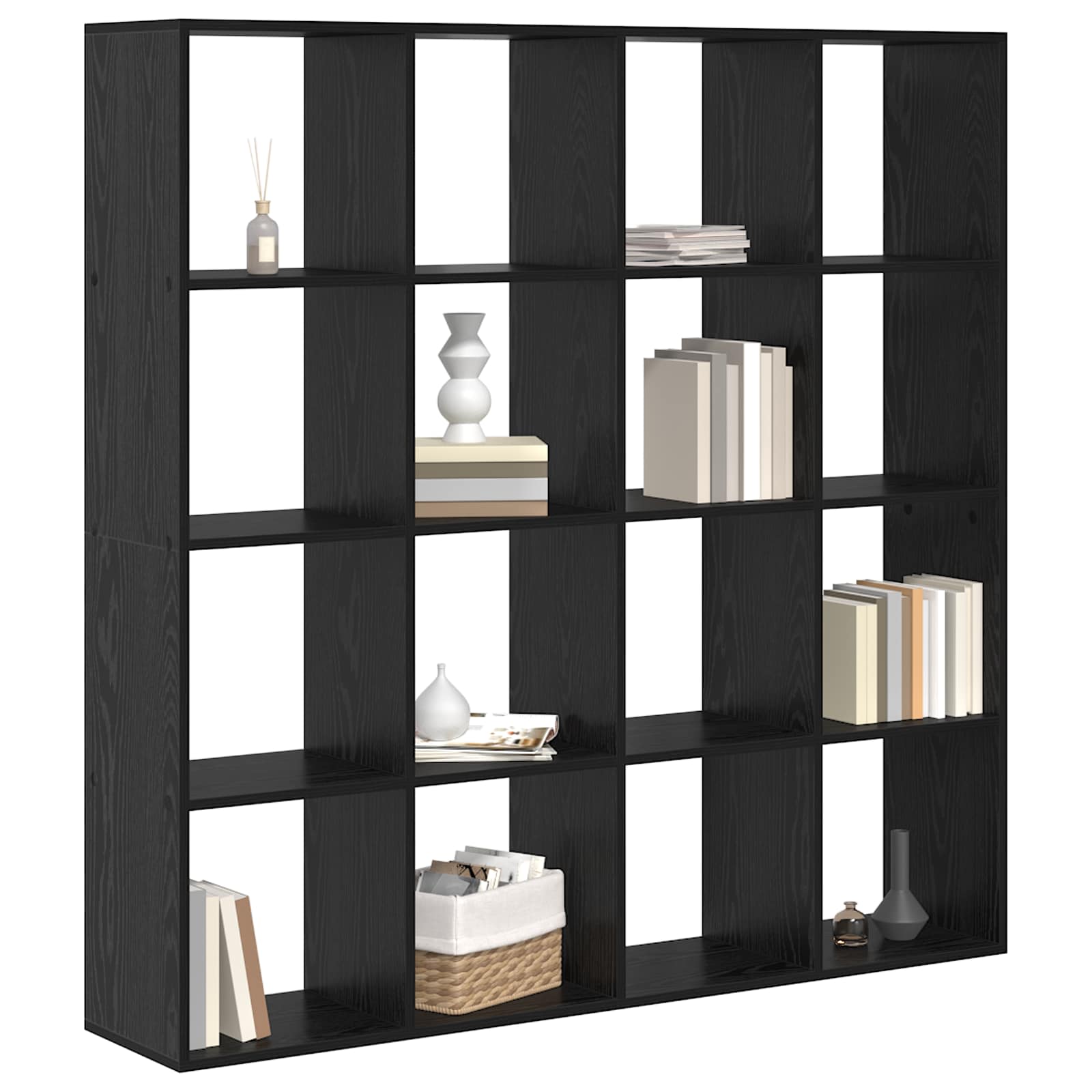 Bibliothèque Chêne noir 137,5 x 29 x 137,5 cm Bois d'ingénierie - XIOS