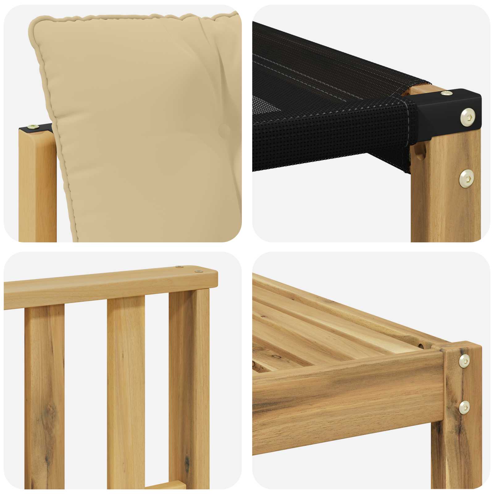 Ensemble de canapés d'extérieur 7 pcs Blanc et Beige - XIOS