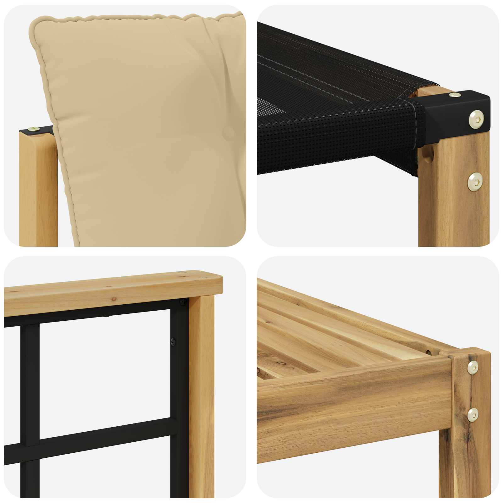 Ensemble de canapés d'extérieur 7 pcs Blanc et Beige - XIOS