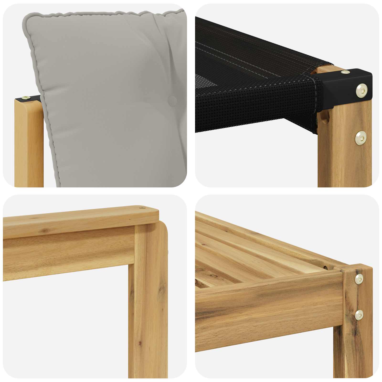 Ensemble de canapés d'extérieur 9 pcs Blanc et gris clair - XIOS