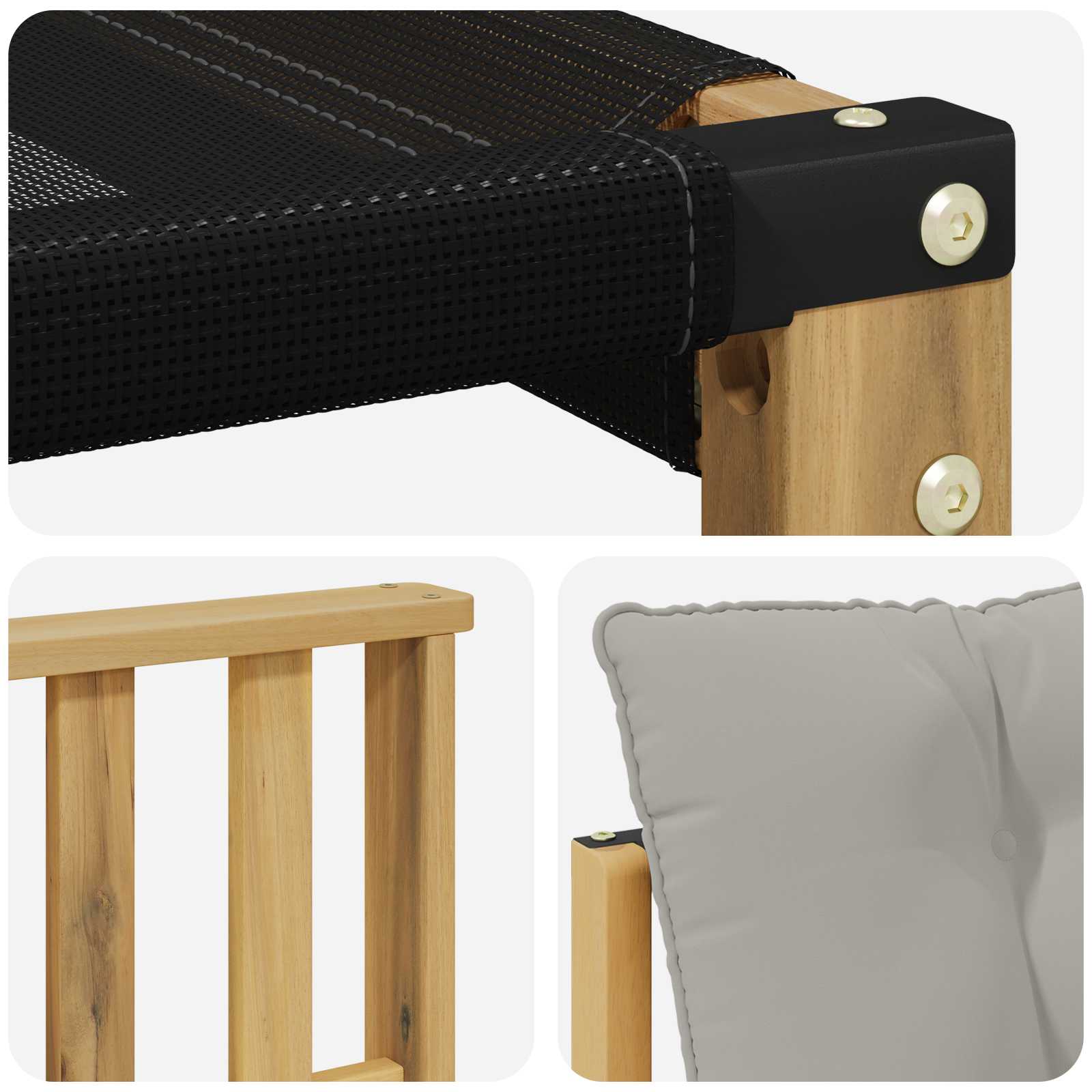 Ensemble de canapés d'extérieur 8 pcs Blanc et gris clair - XIOS