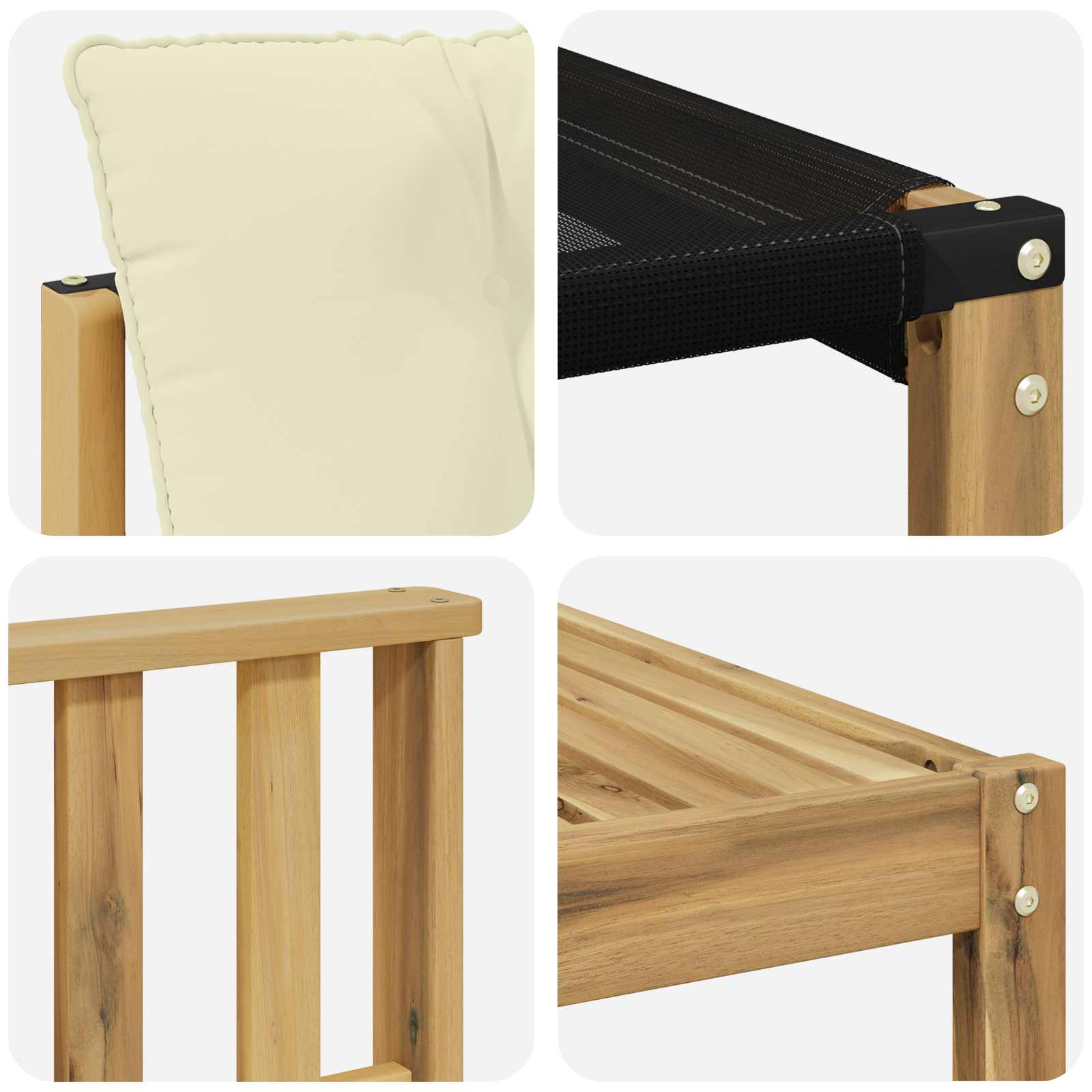 Ensemble de canapés d'extérieur 7 pcs Blanc et crème - XIOS