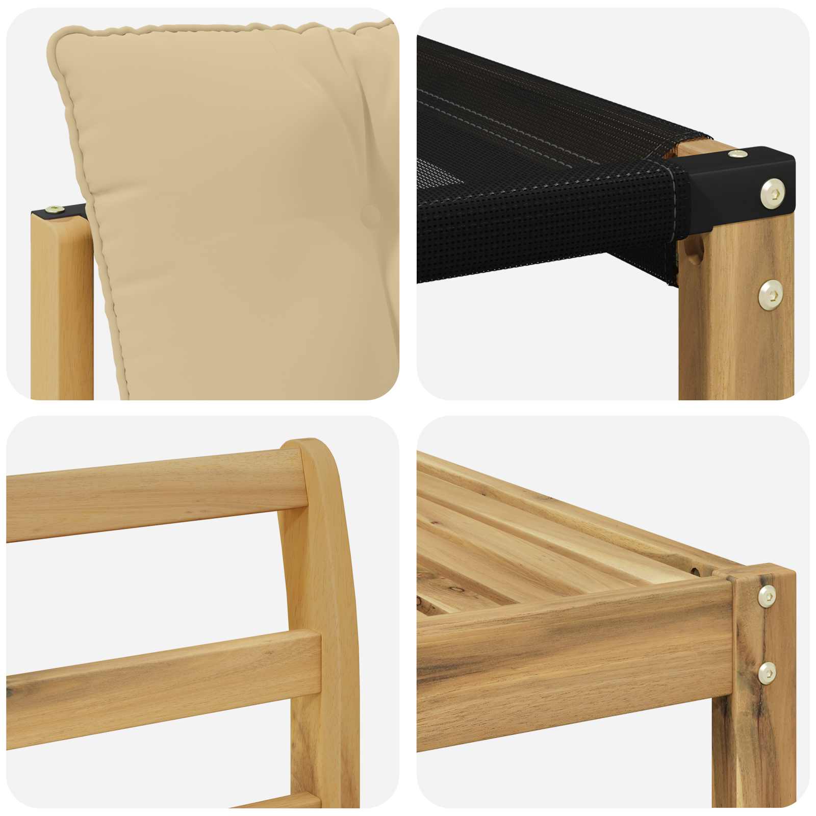 Ensemble de canapés d'extérieur 7 pcs Blanc et Beige - XIOS