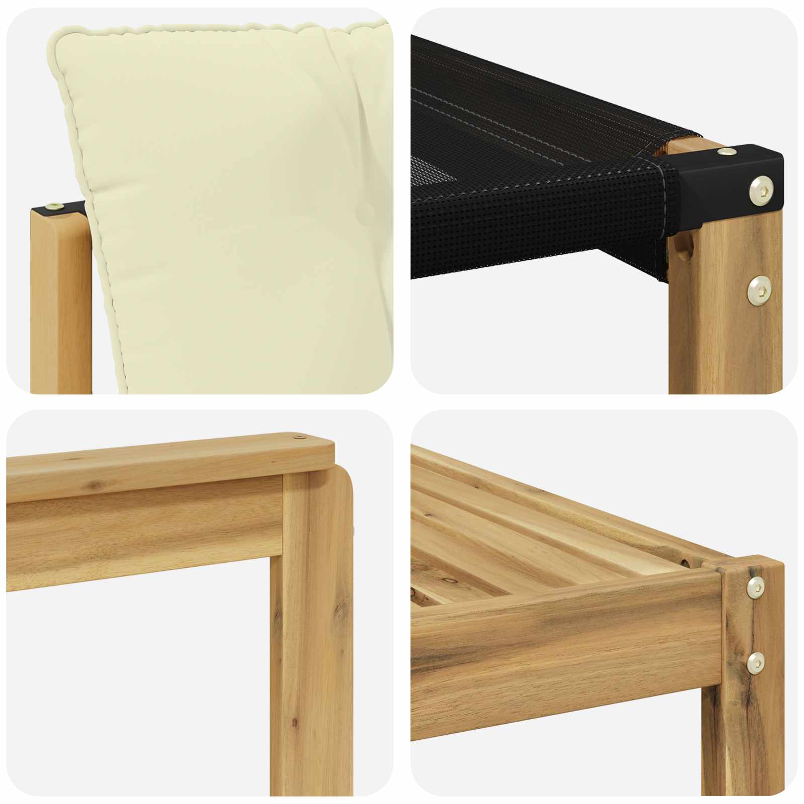 Ensemble de canapés d'extérieur 6 pcs Blanc et crème - XIOS