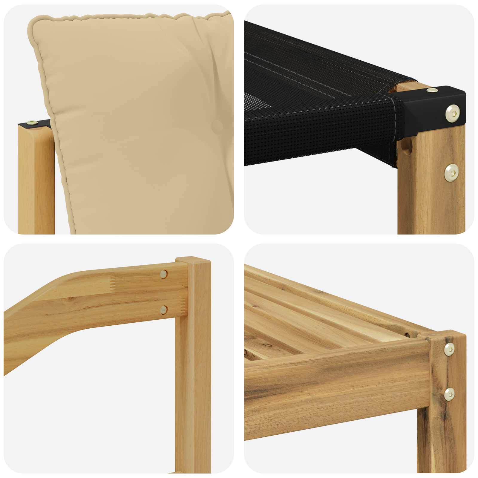 Ensemble de canapés d'extérieur 7 pcs Blanc et Beige - XIOS