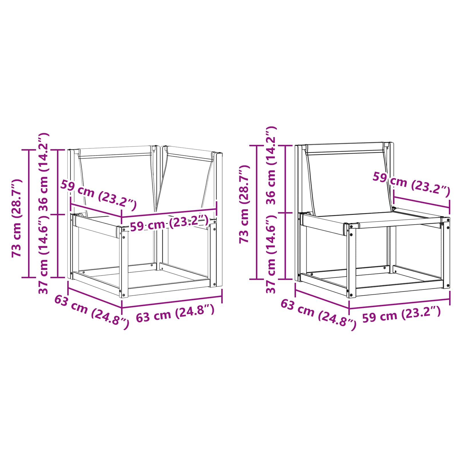 Ensemble de canapés d'extérieur 10 pcs Blanc et crème - XIOS