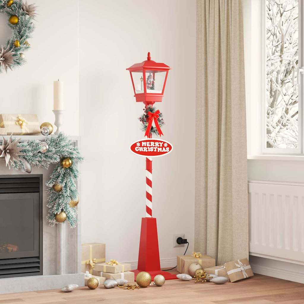 Lampe de rue de Noël avec lanterne Rouge 40,5x40,5x180cm - XIOS