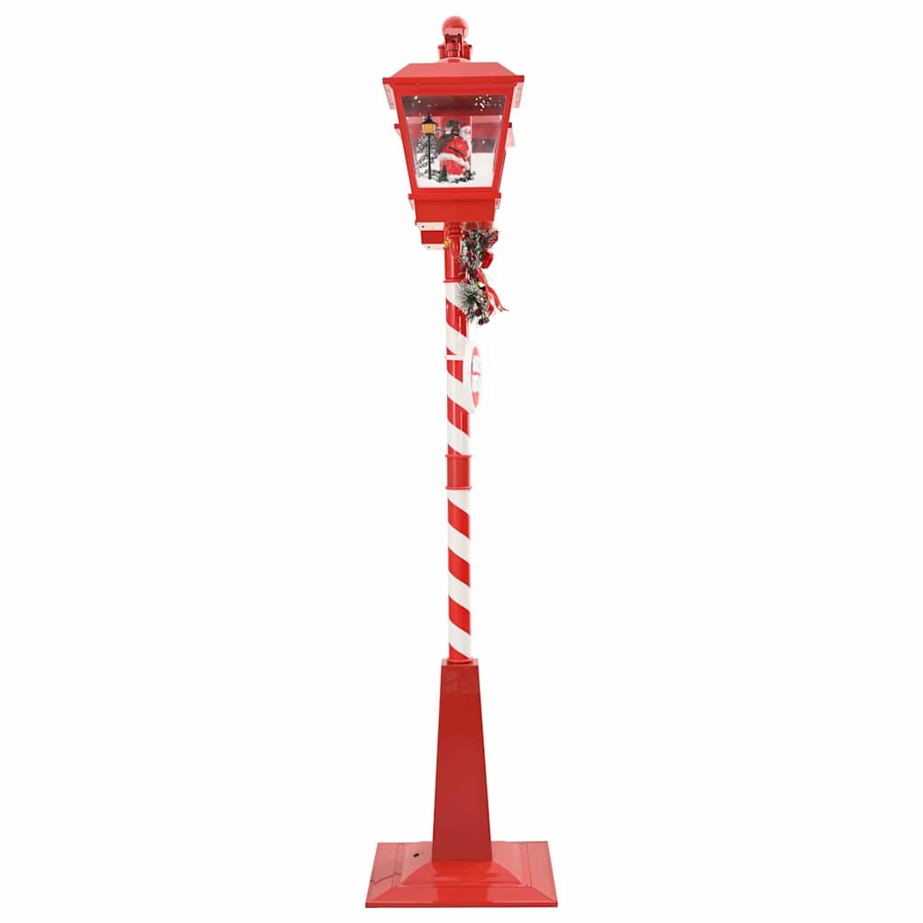 Lampe de rue de Noël avec 2 lanternes Rouge 40,5 x 80 x 188 cm - XIOS