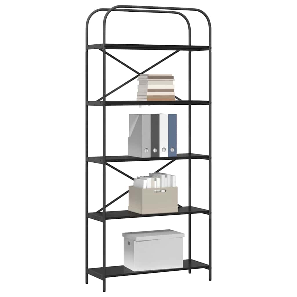 Étagère Chêne noir 80 x 30 x 183 cm Bois d'ingénierie - XIOS