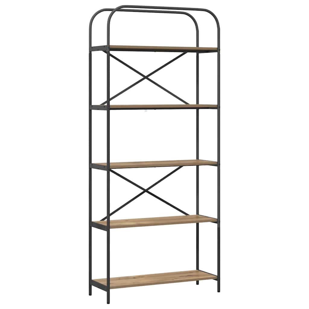 Étagère chêne artisanal 80 x 30 x 183 cm Bois d'ingénierie - XIOS