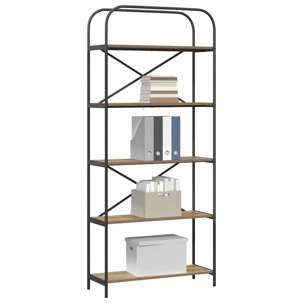 Étagère chêne artisanal 80 x 30 x 183 cm Bois d'ingénierie - XIOS