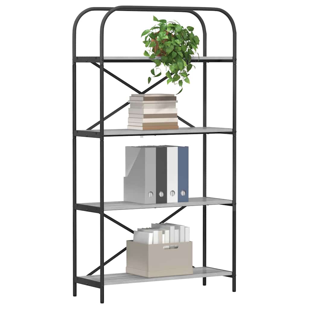 Étagère Sonoma gris 80 x 30 x 146 cm Bois d'ingénierie - XIOS