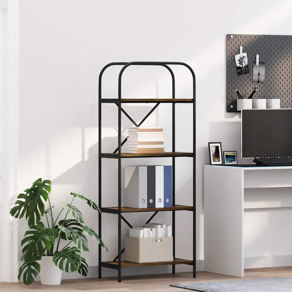 Étagère Chêne fumé 60 x 30 x 146 cm Bois d'ingénierie - XIOS