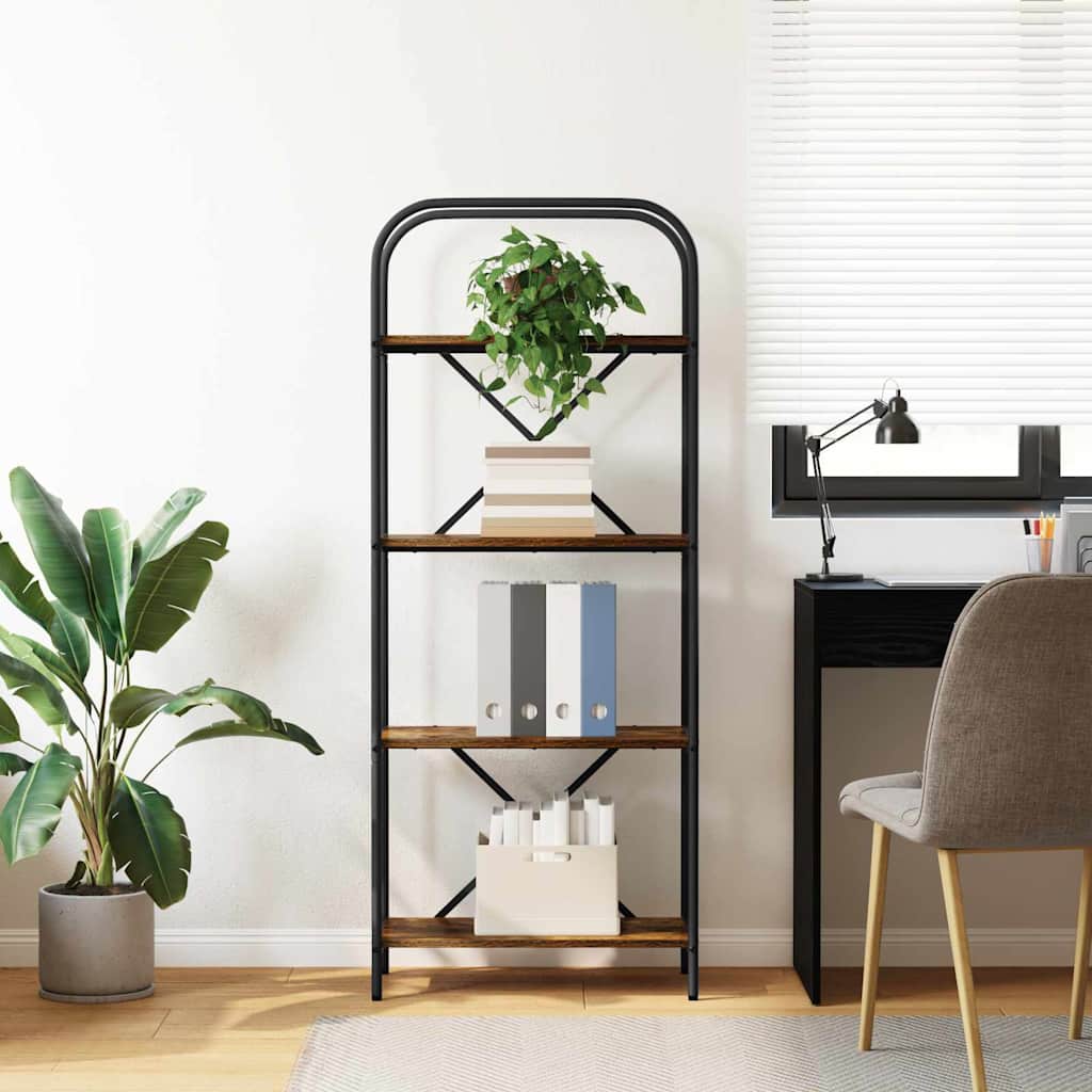 Étagère Chêne fumé 60 x 30 x 146 cm Bois d'ingénierie - XIOS