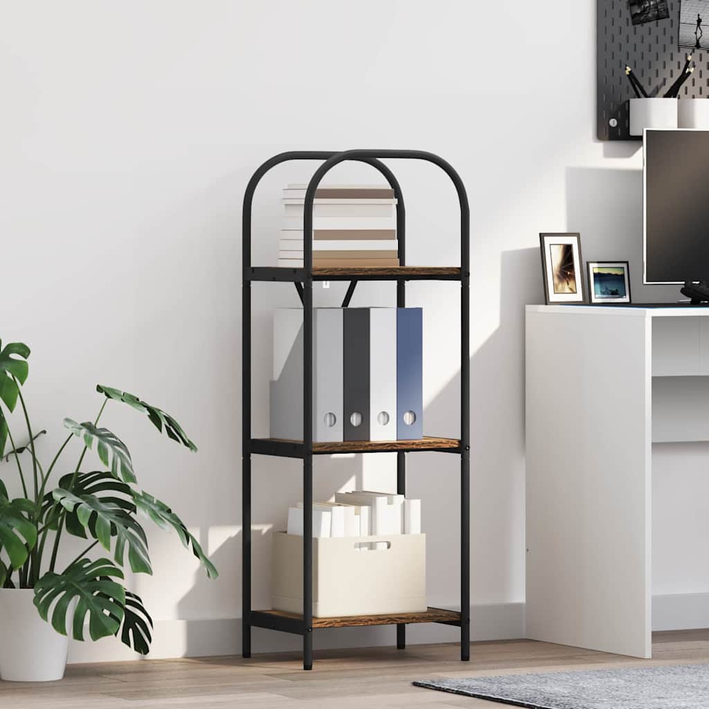 Étagère Chêne fumé 40 x 30 x 109 cm Bois d'ingénierie - XIOS