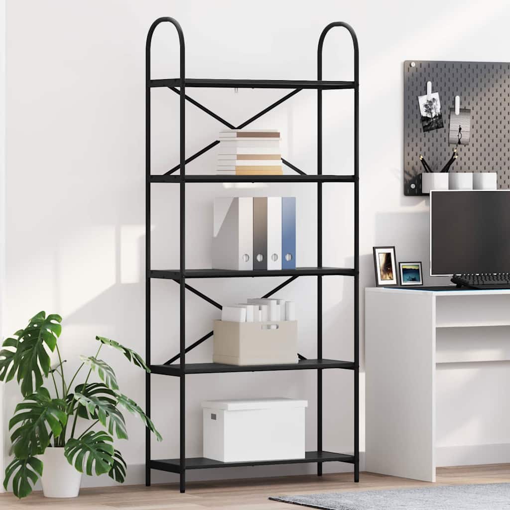 Étagère Chêne noir 80 x 30 x 183 cm Bois d'ingénierie - XIOS