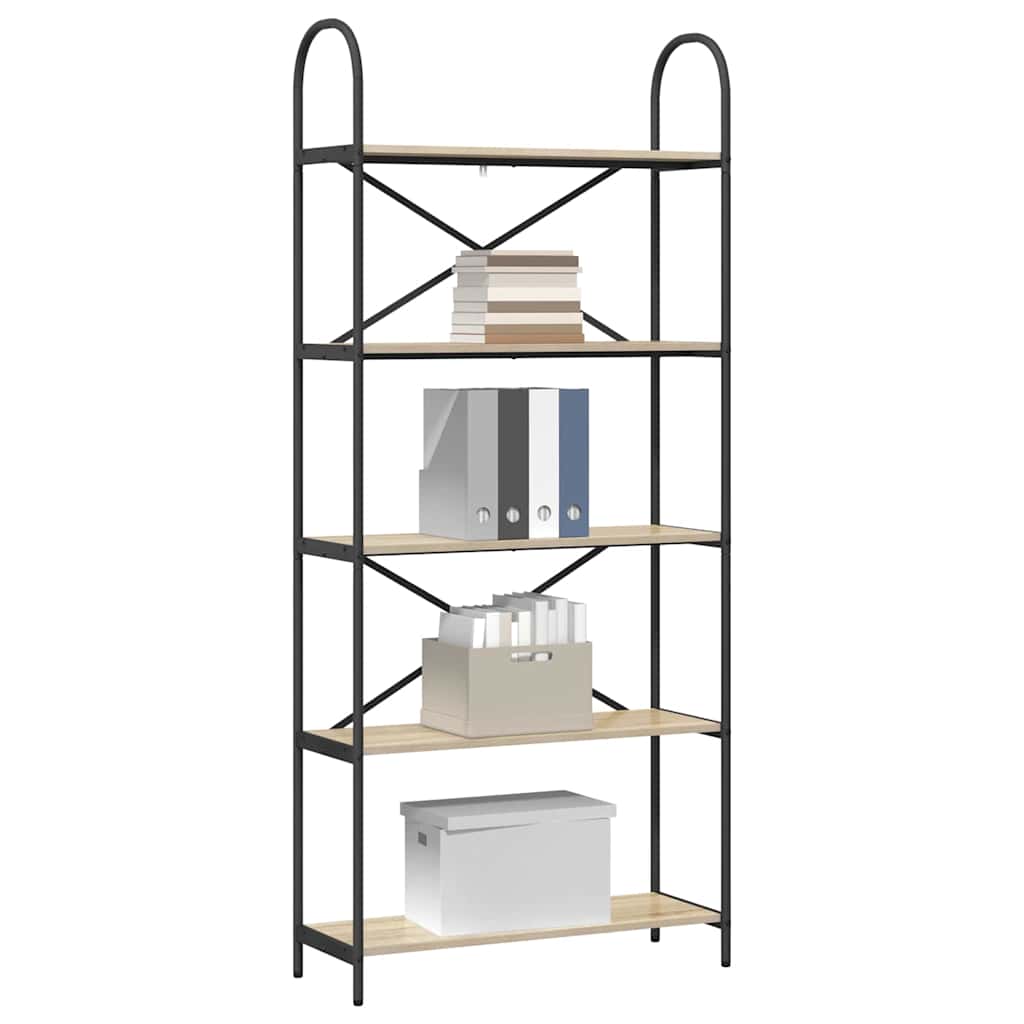 Étagère Chêne sonoma 80 x 30 x 183 cm Bois d'ingénierie - XIOS