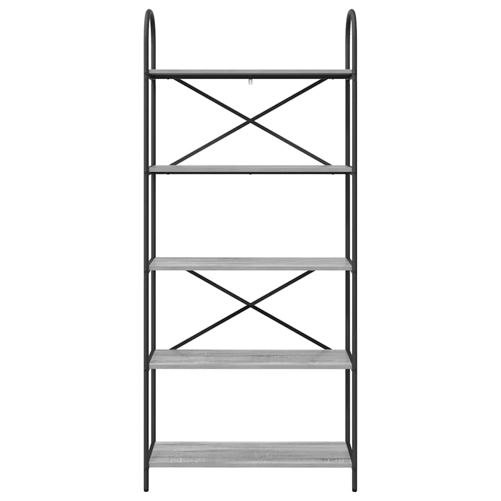 Étagère Sonoma gris 80 x 30 x 183 cm Bois d'ingénierie - XIOS