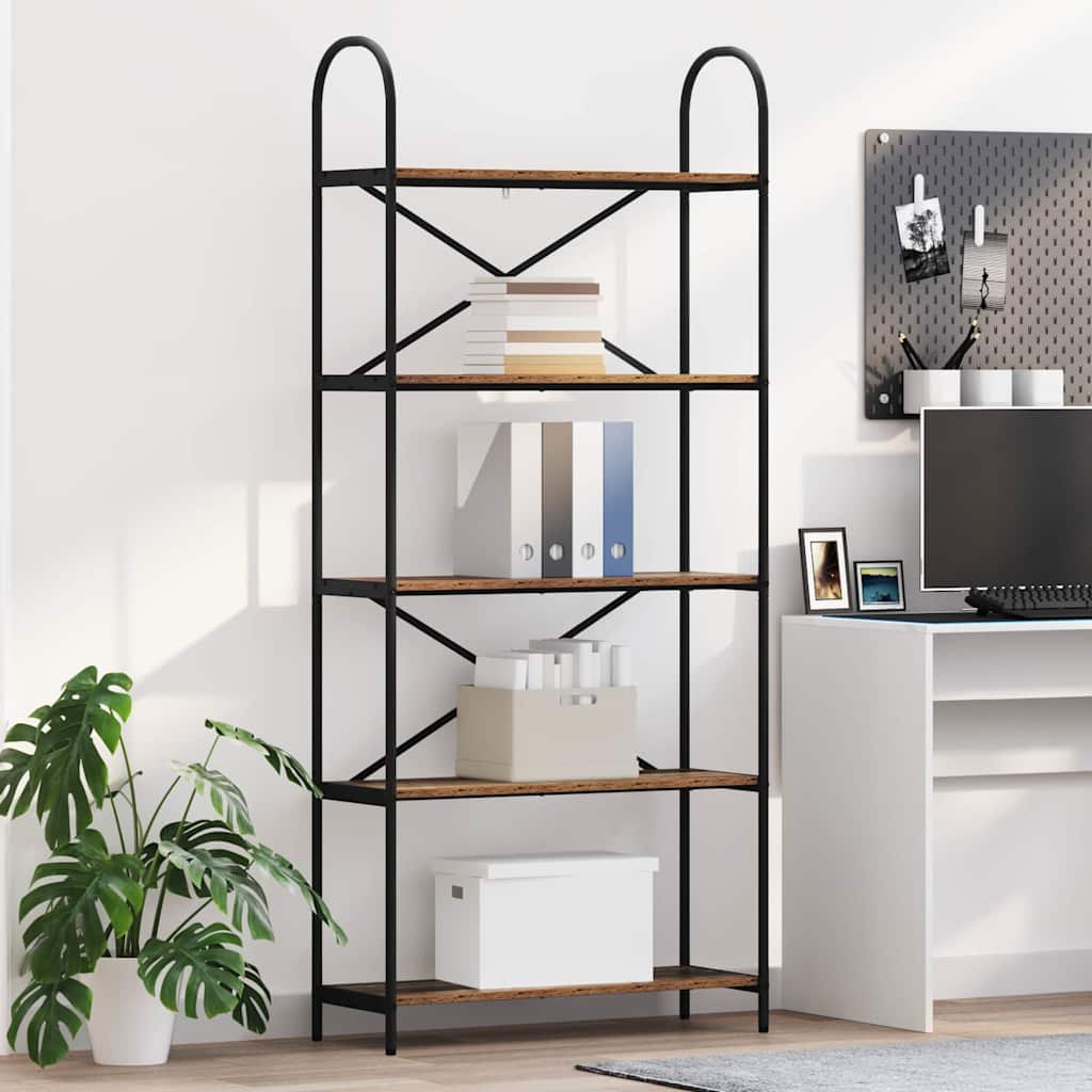 Étagère Bois ancien 80 x 30 x 183 cm Bois d'ingénierie - XIOS