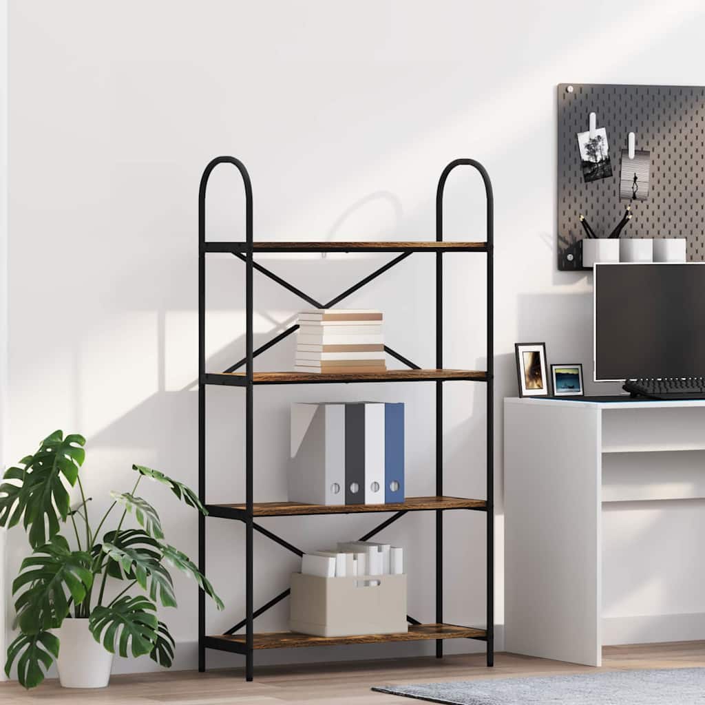 Étagère Chêne fumé 80 x 30 x 146 cm Bois d'ingénierie - XIOS