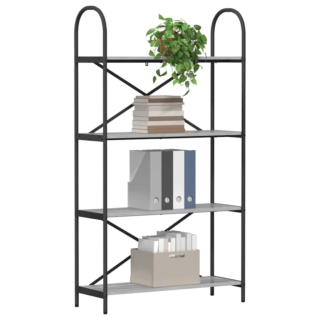 Étagère Sonoma gris 80 x 30 x 146 cm Bois d'ingénierie - XIOS