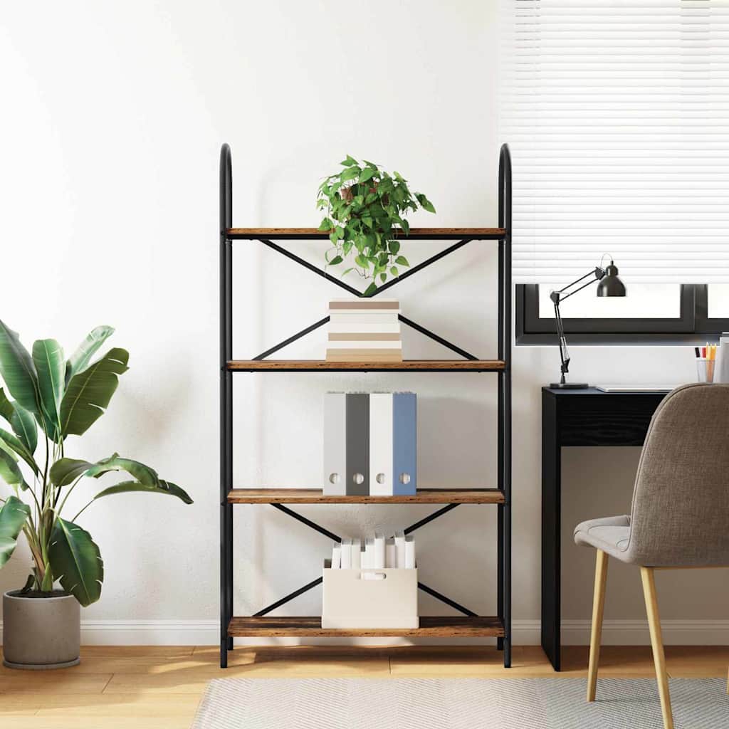 Étagère Bois ancien 80 x 30 x 146 cm Bois d'ingénierie - XIOS