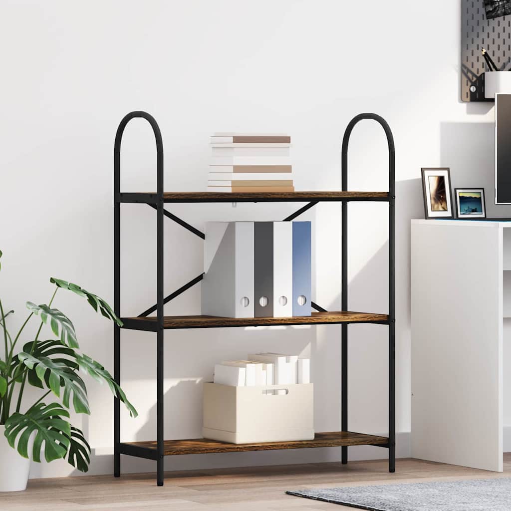 Étagère Chêne fumé 80 x 30 x 109 cm Bois d'ingénierie - XIOS