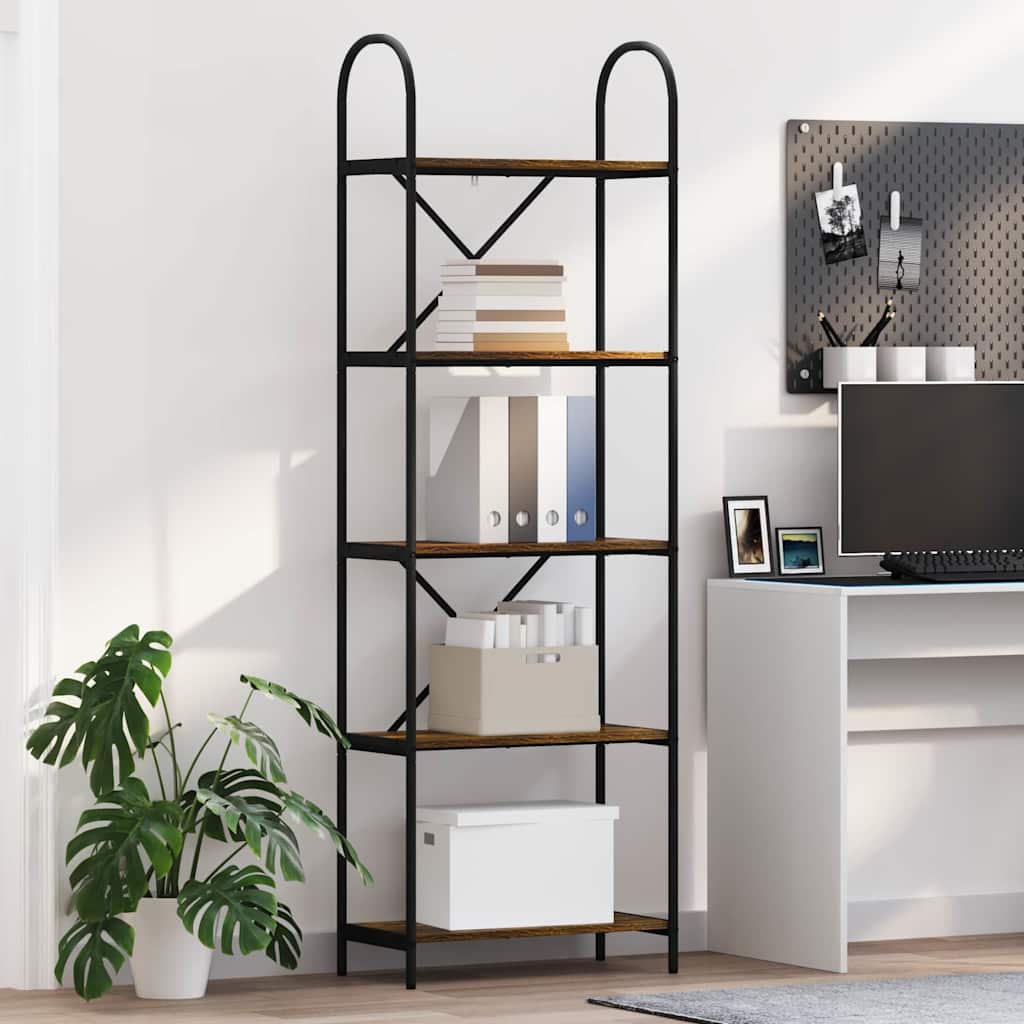 Étagère Chêne fumé 60 x 30 x 183 cm Bois d'ingénierie - XIOS