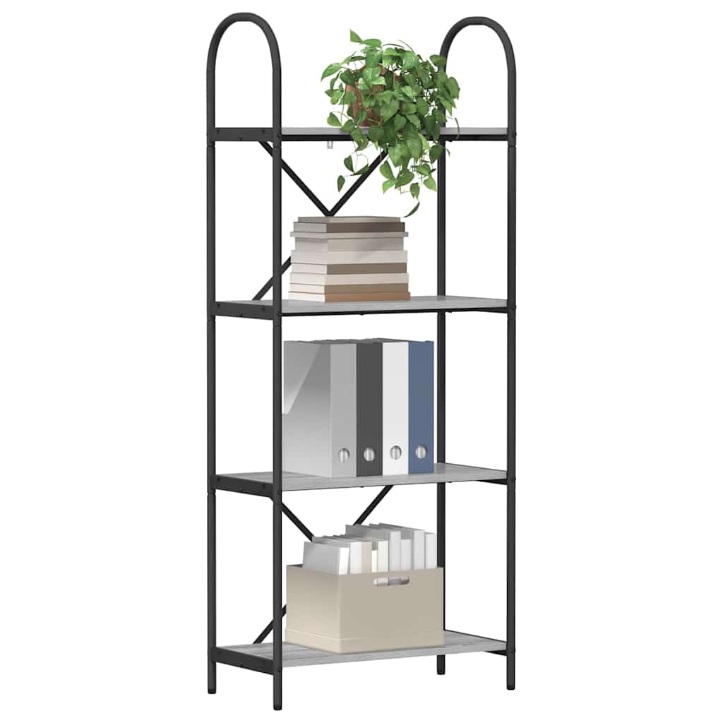 Étagère Sonoma gris 60 x 30 x 146 cm Bois d'ingénierie - XIOS