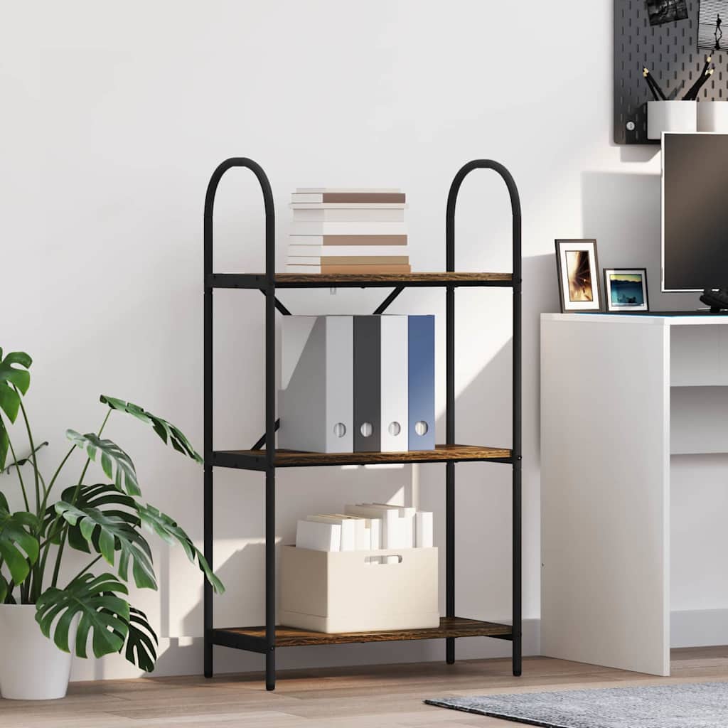 Étagère Chêne fumé 60 x 30 x 109 cm Bois d'ingénierie - XIOS