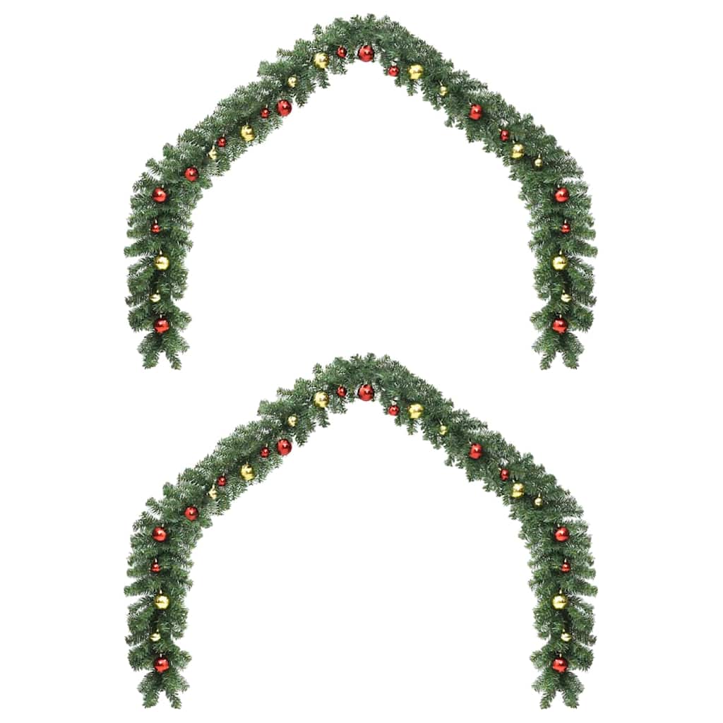 Guirlande de Noël avec 600 LED 2 pcs Vert PVC - XIOS