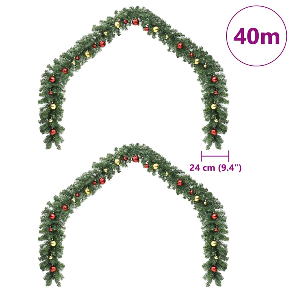 Guirlande de Noël avec 600 LED 2 pcs Vert PVC - XIOS