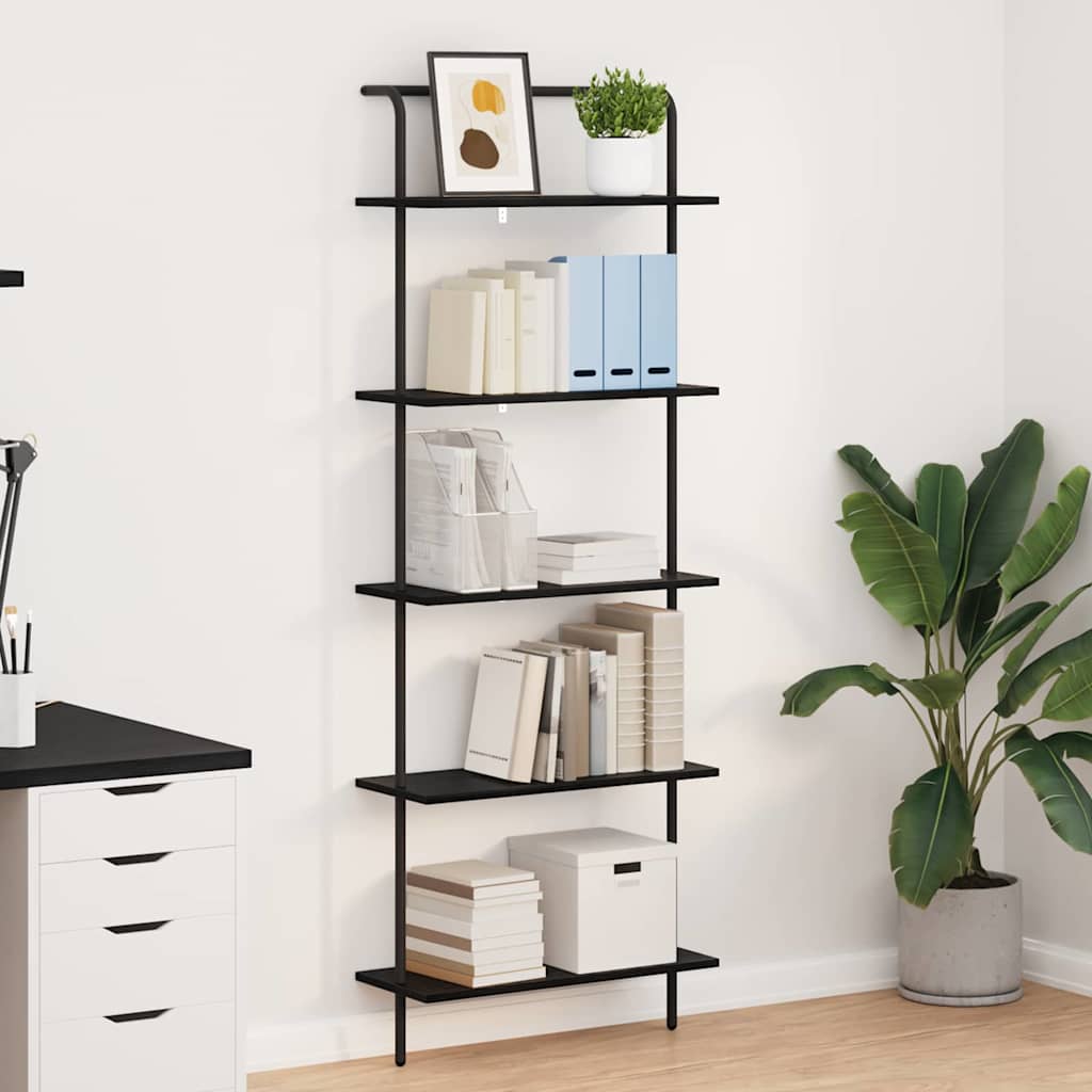 Étagère Chêne noir 60 x 24 x 168 cm Bois d'ingénierie - XIOS