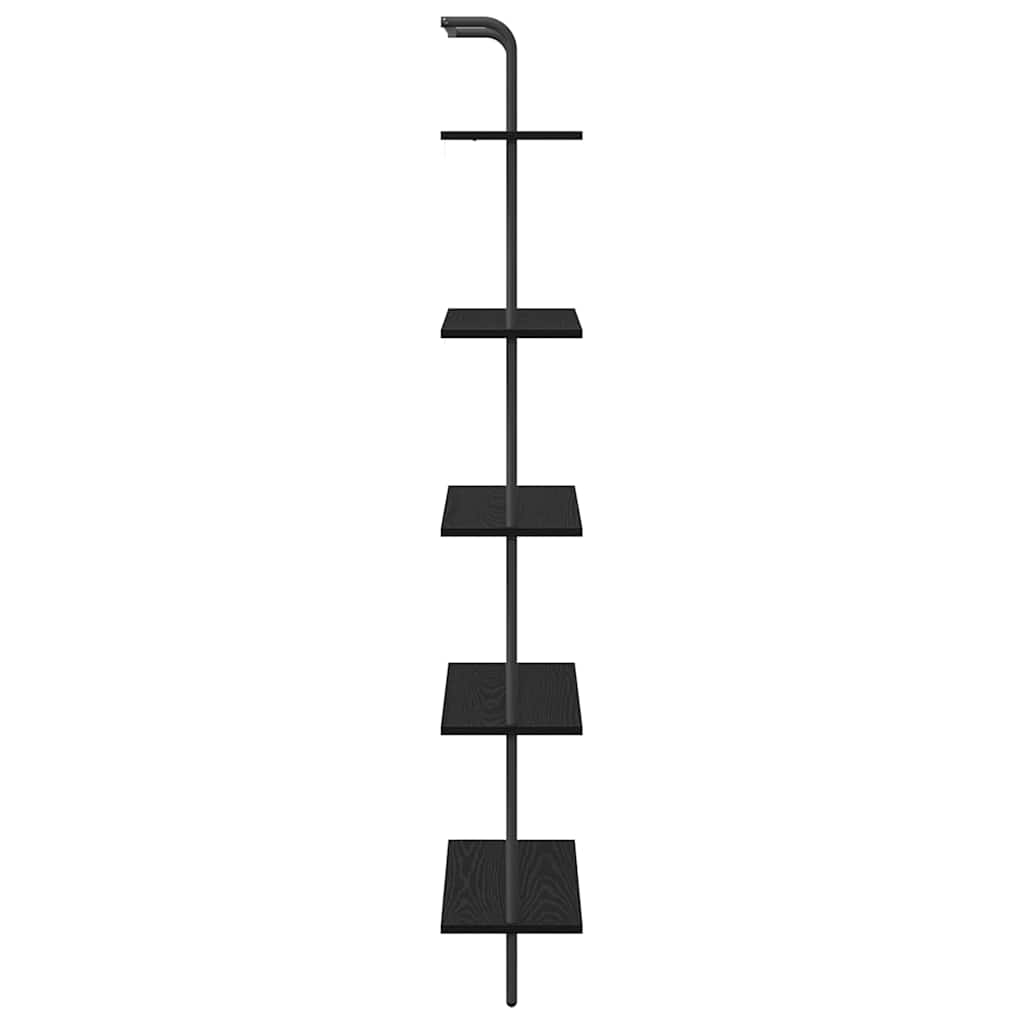 Étagère Chêne noir 60 x 24 x 168 cm Bois d'ingénierie - XIOS