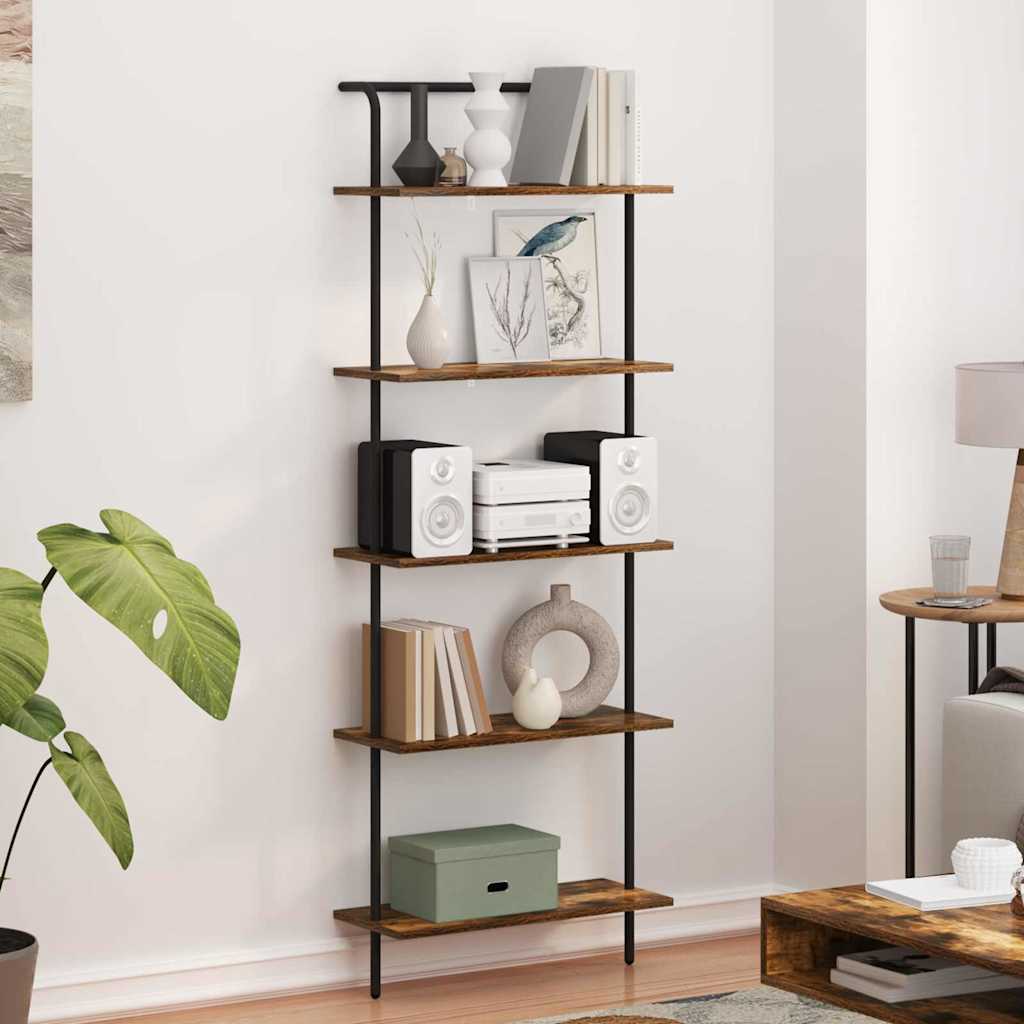 Étagère Chêne fumé 60 x 24 x 168 cm Bois d'ingénierie - XIOS