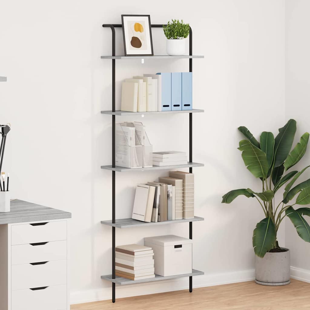 Étagère Sonoma gris 60 x 24 x 168 cm Bois d'ingénierie - XIOS