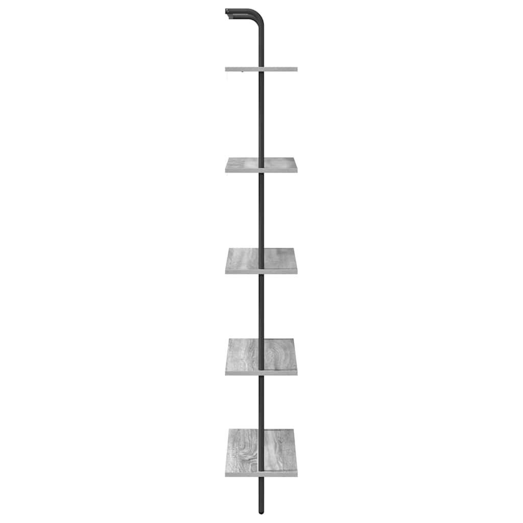 Étagère Sonoma gris 60 x 24 x 168 cm Bois d'ingénierie - XIOS