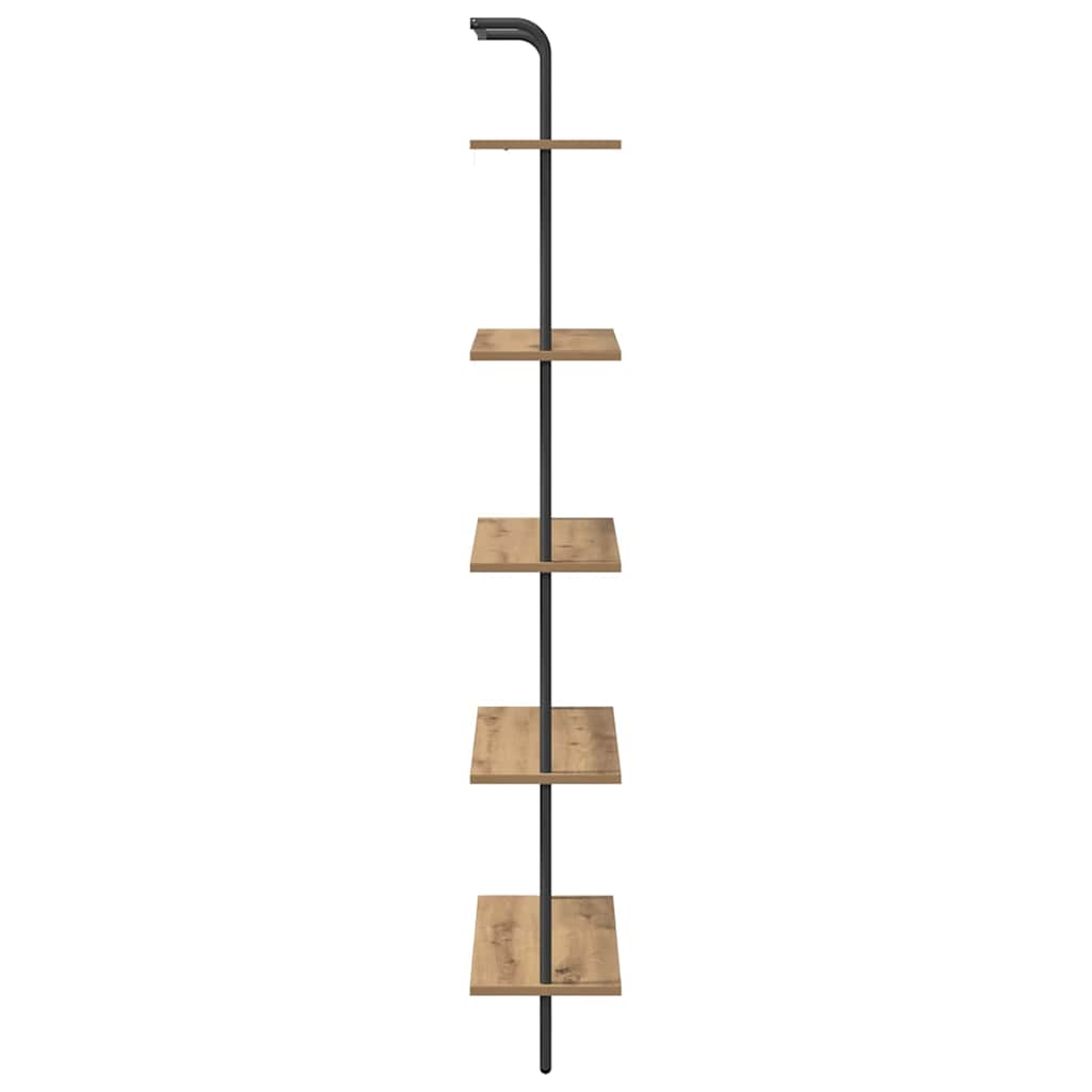 Étagère chêne artisanal 60 x 24 x 168 cm Bois d'ingénierie - XIOS