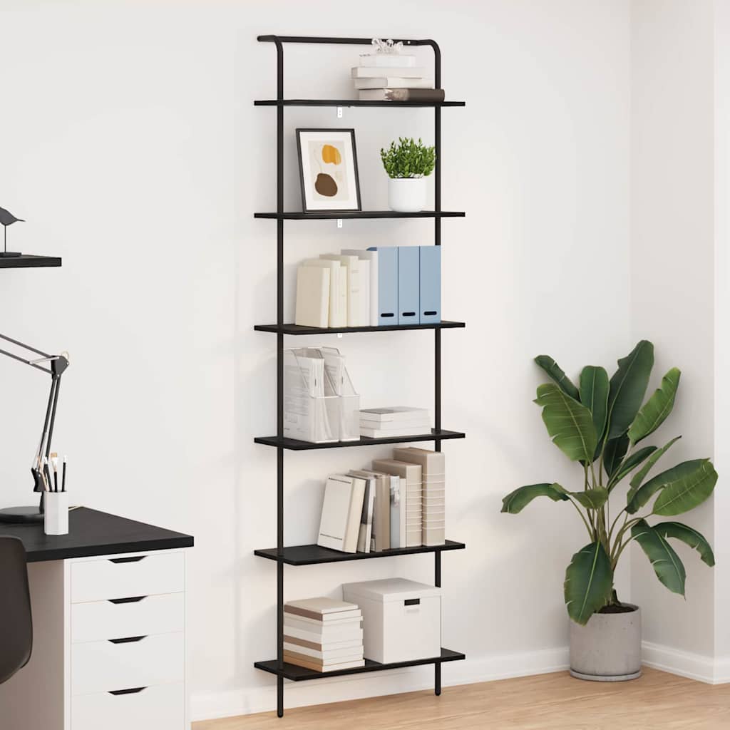 Étagère Chêne noir 60 x 24 x 203 cm Bois d'ingénierie - XIOS