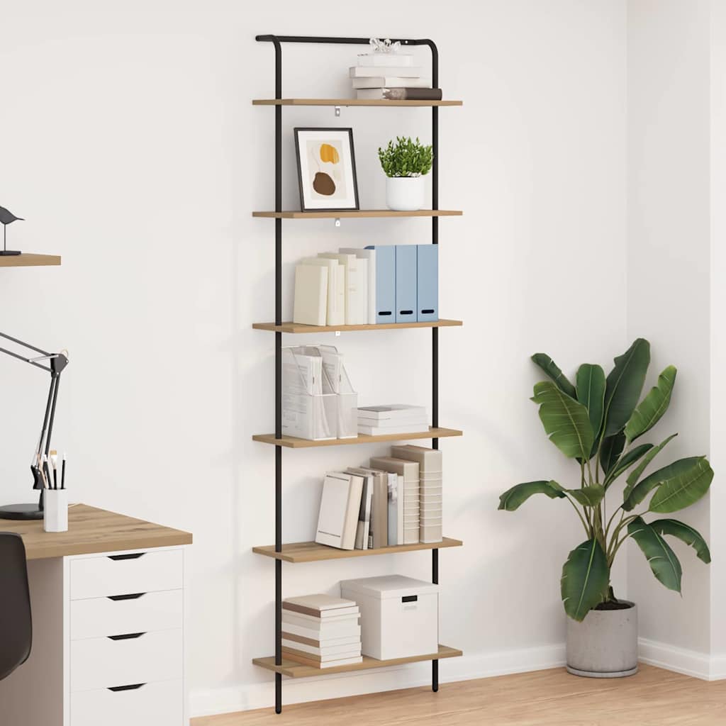Étagère chêne artisanal 60 x 24 x 203 cm Bois d'ingénierie - XIOS