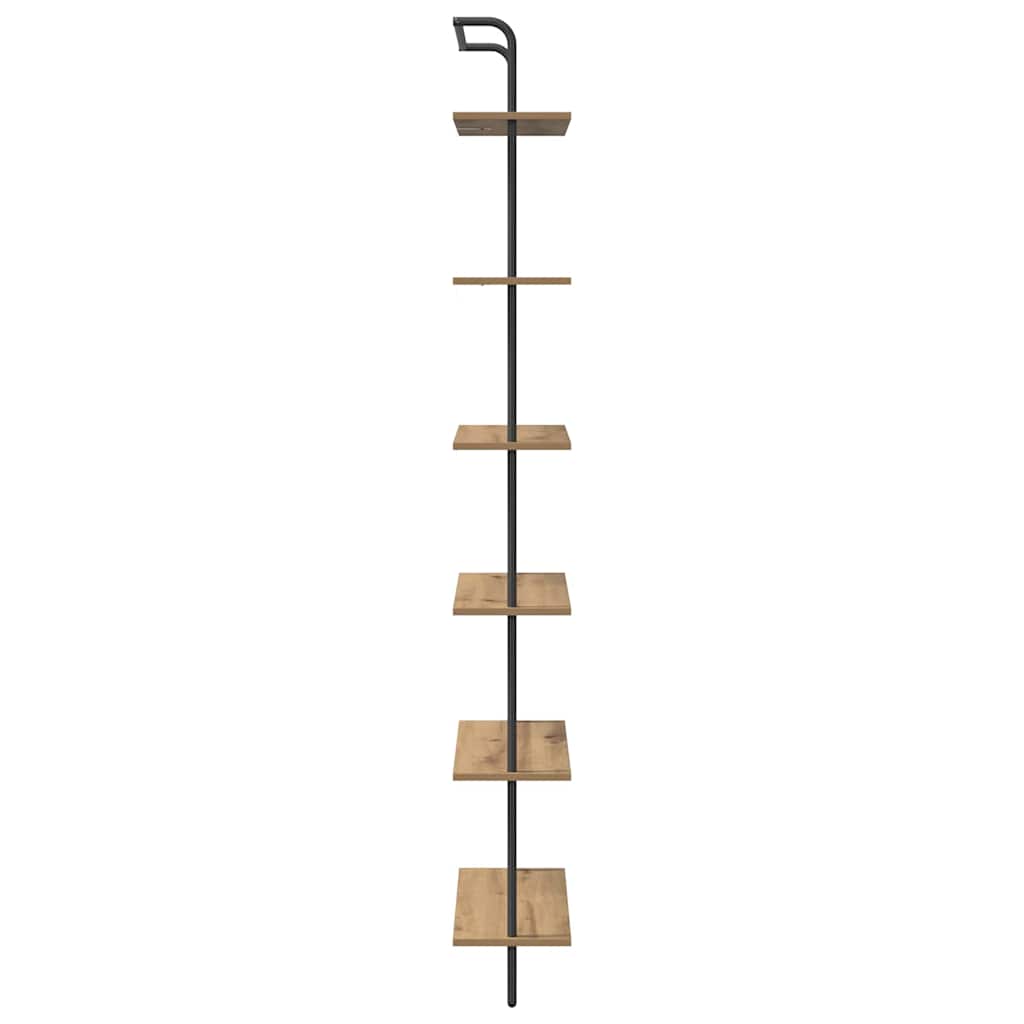 Étagère chêne artisanal 60 x 24 x 203 cm Bois d'ingénierie - XIOS