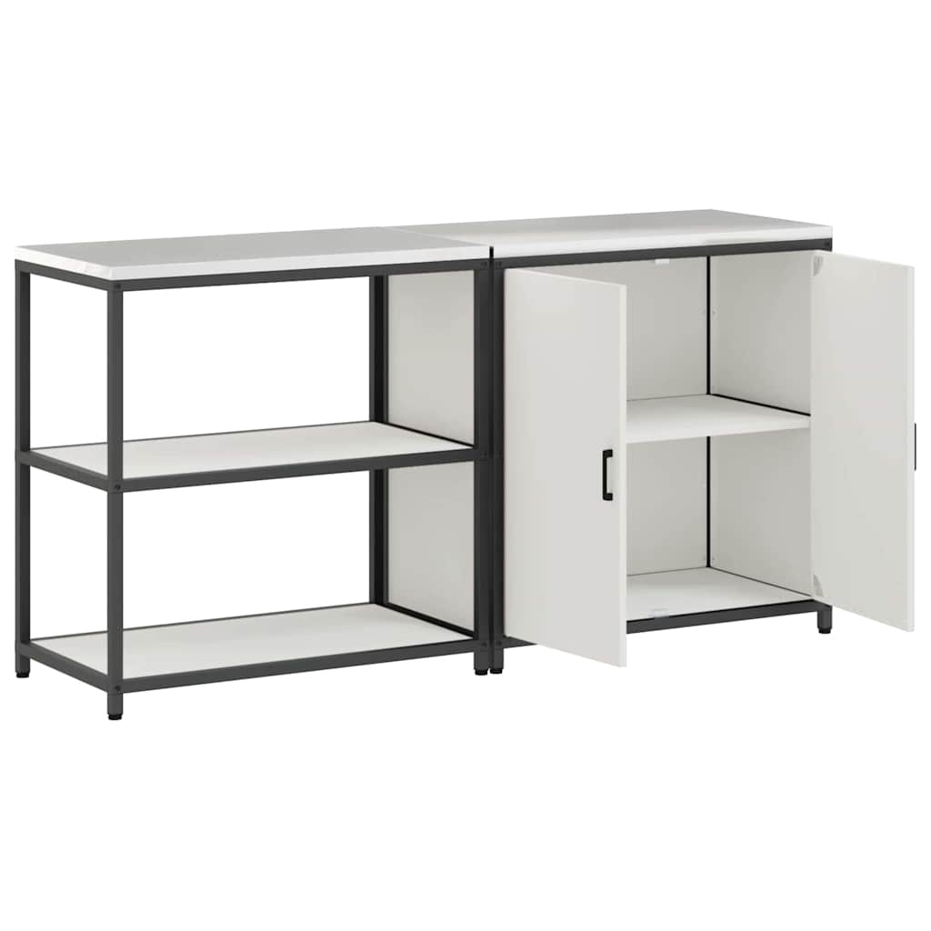 Ensemble de rangement cuisine HATTEM 2 pc Blanc - XIOS