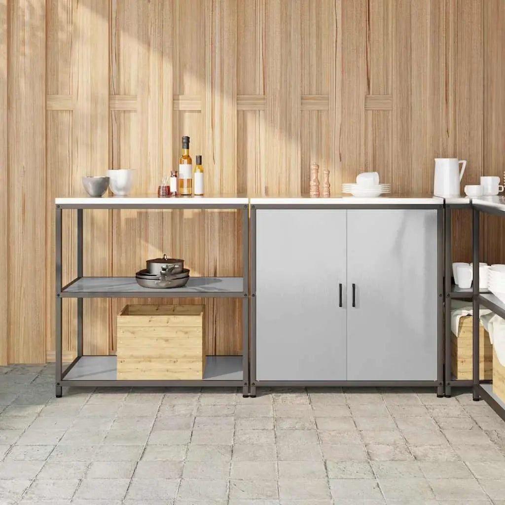 Ensemble de rangement cuisine HATTEM 2 pc Argenté - XIOS
