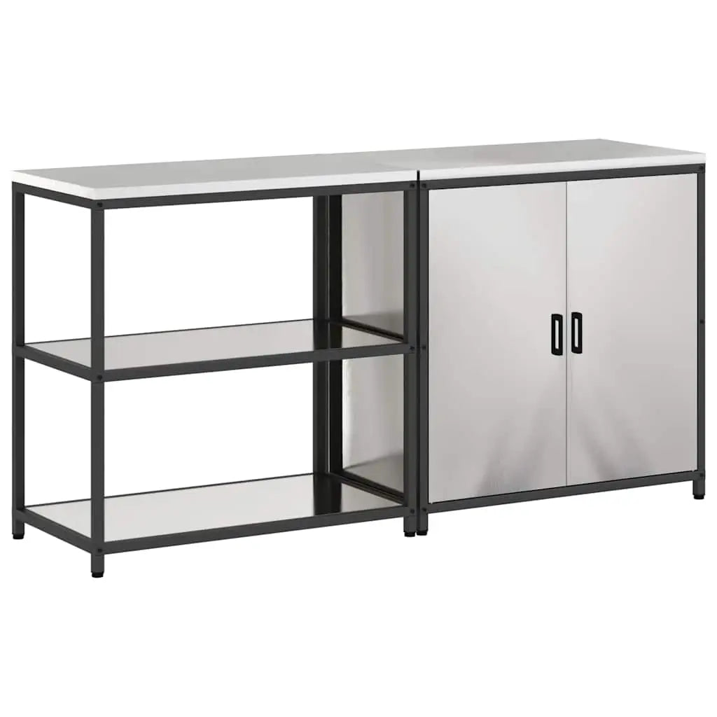 Ensemble de rangement cuisine HATTEM 2 pc Argenté - XIOS