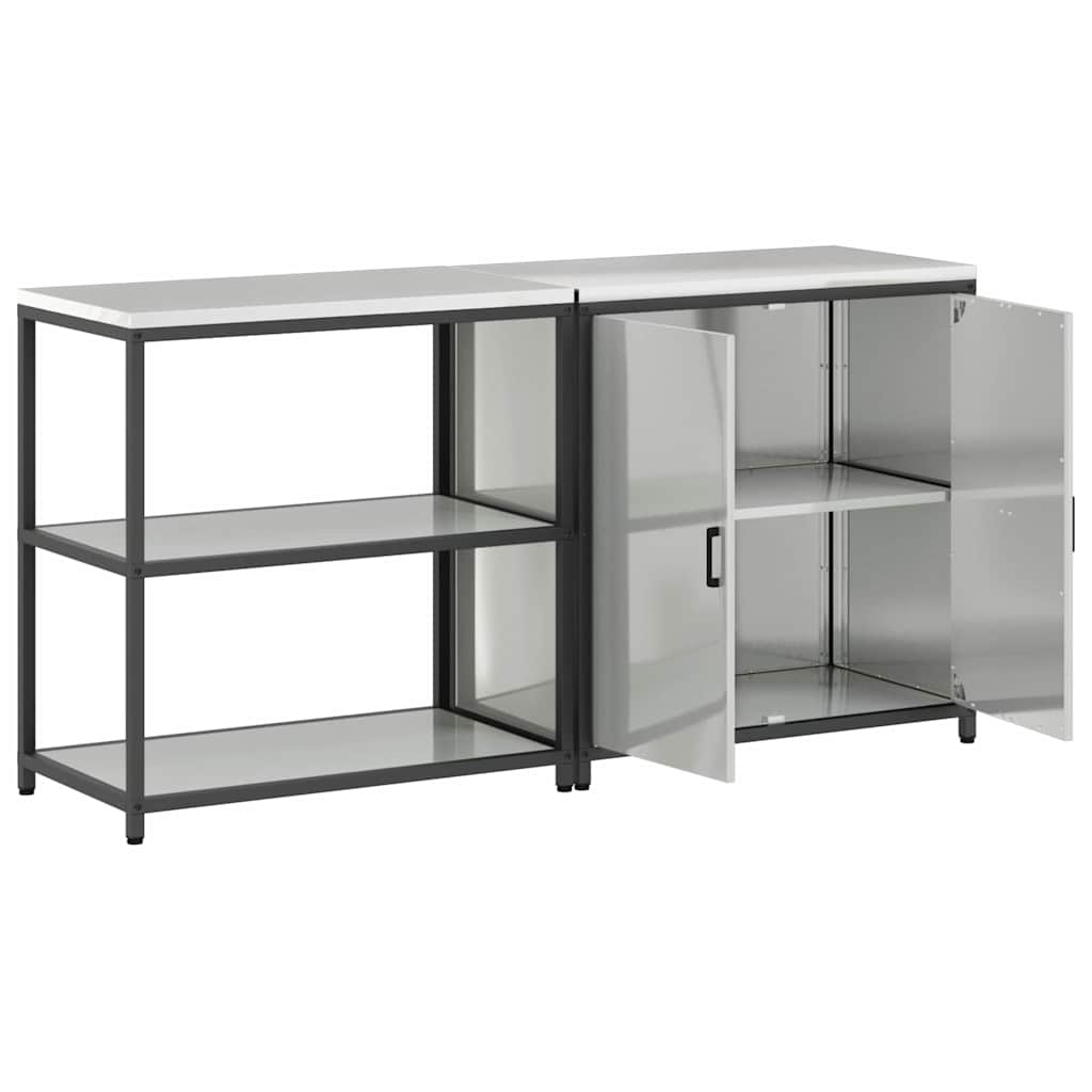 Ensemble de rangement cuisine HATTEM 2 pc Argenté - XIOS