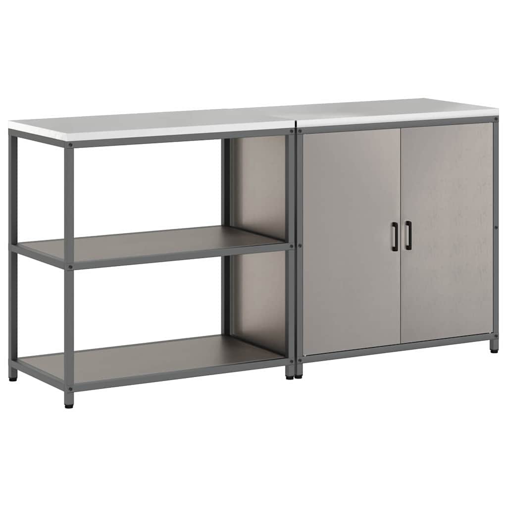Ensemble de rangement cuisine HATTEM 2 pc Rouillé Acier - XIOS